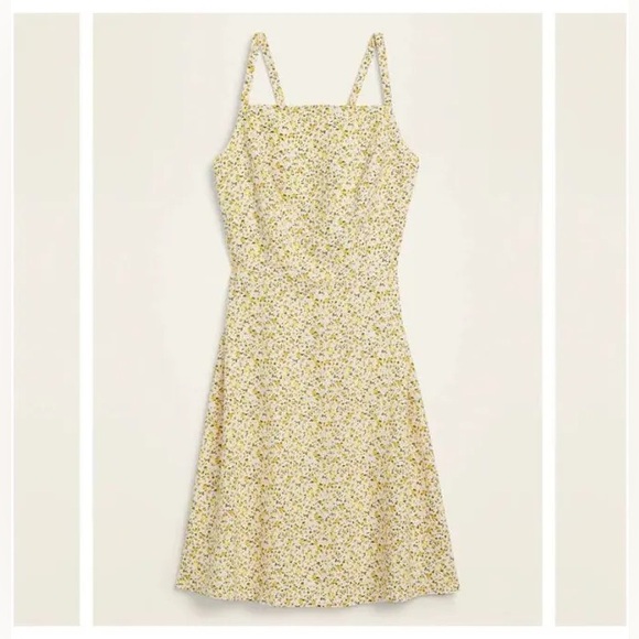 Old Navy | Dresses | Ditsy Floral Linenblend Fit Flare Cami Sundress ...